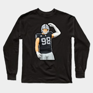 Maxx Crosby #99 Hand Sign Long Sleeve T-Shirt